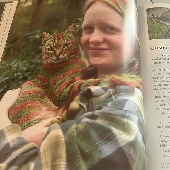 Colorful Vintage Cat Art Print Book Home Decor “Why Paint Cats” - Picture 12 of 15